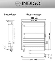 ����������������� Indigo Oktava Slim 5 �/� 600�500 (������,���.����) �����, L�LOKS5E60-50MGRt