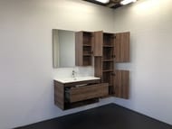 Шкаф-колонна COMFORTY Бордо-40 (400х1600х320) подвесной, дуб темно-коричневый матовый 00-00007266