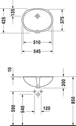 �������� DURAVIT Santosa 510�375 ������������, ����� 0466510000