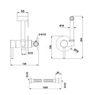 ��������� ������������ RAVAK BM 050.20 � ������������� ����� 204�135�75, ������ X070072