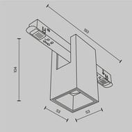 Трековый светильник Maytoni Alfa (Альфа) TR121-4-7W-DS-B Exility 2700-6000K 7Вт 50° Dim Smart, IP20, черный
