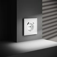 Розетка с USB, A+C Voltum S70 VLS040502, белый матовый
