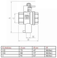 ���� ��� ����������� ������� ����������� 1/2" VALTEC, VT.247.N.04