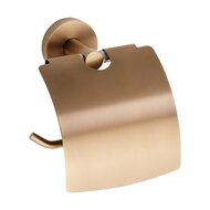 Держатель туалетной бумаги с крышкой Bemeta Amber (Эмбер) 155112012, золото медное
