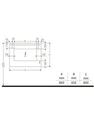 ������� Duravit Luv 800�800 ��������� ����������, ������, ��������, ��������� LU965800000