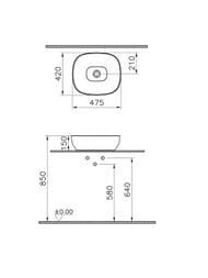 �������� ��������� Vitra Outline Recycled 480�420�150 ��������. ��������,������� ���� 7994B066-0016