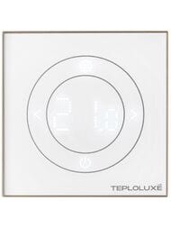 Терморегулятор ТЕПЛОЛЮКС Solus Zen Wi-Fi, программируемый, сенсорный, белый/золото 100000379300