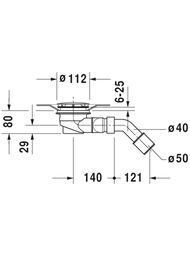 ����� ��� �������� ������� Duravit D-Code ���� 791260000001000