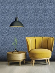 Обои виниловые на флизелине Marburg Gloockler Pompoos Provence 35629 (0,53х10,05) синие (рул.)
