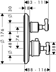��������� Axor Montreux 16800000 ���������������� � �������� ��������, ����