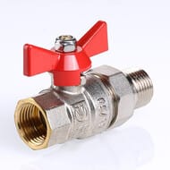 Кран с американкой 1 1/4"ВН VALTEC BASE красная бабочка VT.227.N.07 — изображение 8