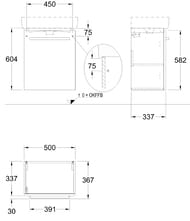 ����� ��� �������� GEBERIT Renova Compact (500�604�337) ����� �������/����� ������ 862055000
