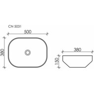 �������� ��������� Ceramicanova Element  500�380�150 �������������, ��� ��������, ����� CN5031