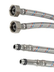 Подводка для смесителя Iddis Optima Home 1/2"-М10S, 1/2"-М10L, L= 80см, (пара) 926CBS08ZP