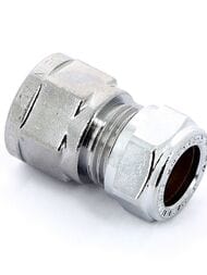 Соединитель Tiemme для медной трубы, 15х1/2"В обжим, хром 1130048 (1102C001504CZ ) — миниатюра 4