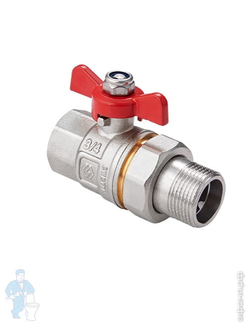 *Кран шаровый 3/4\"ВН MVI с полусгоном, бабочка BV.520.05 | Афоня.рф ...