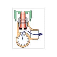 Коллектор VALTEC 3/4" на 2 выхода 1/2"Н с белыми регулирующими вентилями, латунь ник. VTc.570.N.0502 — изображение 9