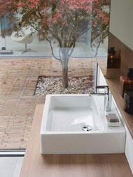 Раковина DURAVIT VERO 595х465х175 шлифованная, отверстие под смеситель, перелив, крепление 045260000
