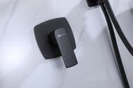 Смеситель встраиваемый Lemark URSUS LM7219BL с гигиеническим душем, черный