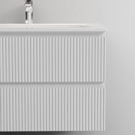 Тумба под раковину SANCOS Snob T (995х445х500) подвесная, два ящика, Bianco SNT100W