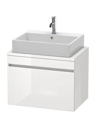 Тумба под раковину Duravit DuraStyle (700х512х478) 1 ящик, белый глянец DS530102222
