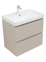 Тумба для раковины Aquanet Джейн 70 (700х455х637) подвесная, 2 ящика, цвет: бежевый 343976