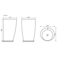 �������� ��������� Ceramicanova 850�550�515 �������, ��������� ��� ���������, ����: ����� CN1807