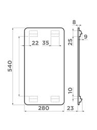 Разделочная доска Omoikiri CB-Sumi-78-LB (280x540) цвет серый 4999033