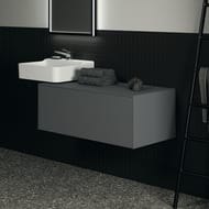 Тумба под раковину Ideal Standard CONCA (1000x505x370) 1 ящик, антрацит, со столешницей T4313Y2 — изображение 3