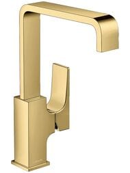 Смеситель Hansgrohe Metropol 32511990  для умывальника, с донным клапаном, 230мм, полиров золото