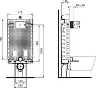����� ������������ Ideal Standard PROSYS LIGHT FRAME 120 M ��� ��������� �������� R009767
