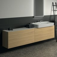 Тумба под раковину Ideal Standard CONCA (2385x372x540) 4 ящика, шпон светлый орех T4339Y6