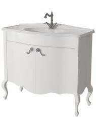 Тумба под раковину Caprigo Бурже 100 bianco antico 1018х928х470 2 двери 11026-011
