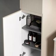 Шкаф-пенал SANCOS Snob T (350х350х1650) подвесной, две дверцы, Beige Soft PSNT35CE