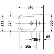 ���� ��������� DURAVIT HAPPY D.2 365�540�285 ��������� ��� ���������, �������, �������� 2258151300