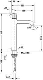 ��������� ��� �������� Duravit White Tulip XL WT1040002010 ������������, ��� ������� �������, ����