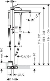 ��������� Hansgrohe Metropol 32532000 ��������� ��� ����� � ������ �����, ������. �����,����