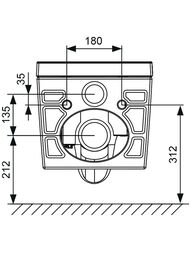 Комплект инсталляции TECEspring клавиша белая матовая + унитаз-биде Smart L S955797