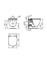 ������ ��������� Ideal Standard IdealMood 535�365 ��� ������, ������� ���������, ������ ���. T4665V3