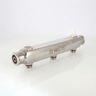 Коллектор VALTEC 1.1/2" на 3 выхода, 3/4"Н с м-о расст вых. 100мм, нерж. сталь, VTc.510.SS.080503 — миниатюра 9