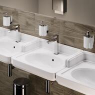 Раковина KERAMA MARAZZI POMPEI подвесная/мебельная, 600х265х500 с отверстием, белая PO.wb.60