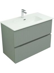 Тумба для раковины Aquanet Джейн 90 (900х455х637) подвесная, 2 ящика, цвет: мисти грин 335435