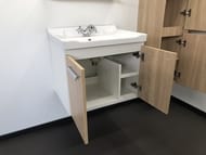 Тумба с раковиной COMFORTY Рига-60 (620х550х470) подвесная, 2 ящика, цвет: дуб сонома 00004142213
