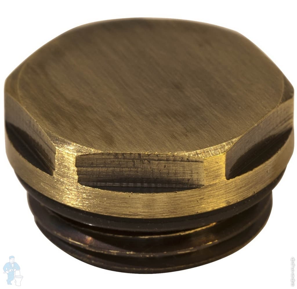 Заглушка Retro Style латунная 1/2 | Афоня.рф, цена 740 руб.