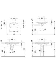 ���������� DURAVIT D-CODE 850�480�180 1 ���. ��� ����., ������� 03428500002