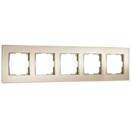 Рамка на 5 постов Werkel Senso W0053111, шампань