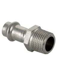 Пресс соединитель VALTEC 22х1/2"Н, нерж. сталь, VTi.901.I.002204