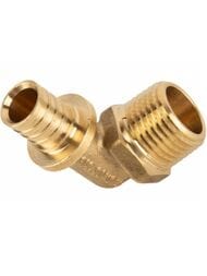 Уголок РОСТЕРМ 20х1/2"Н, латунь, 20ELB-12EXT