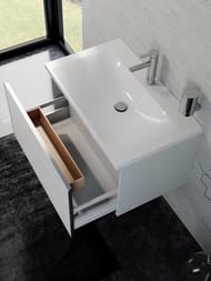 Тумба с раковиной Keuco Reflex 796х487х450 подвесная, белый 39603210100