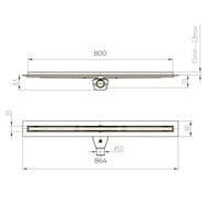 ������� ����� Paini Slim Line L=800 ��, D50, ������ �������, CH800SLC